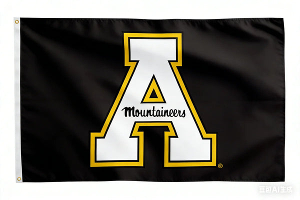 Appalachian State Mountaineers ASU Flag-3x5ft NCAA APP State Banner-100% polyester-Black