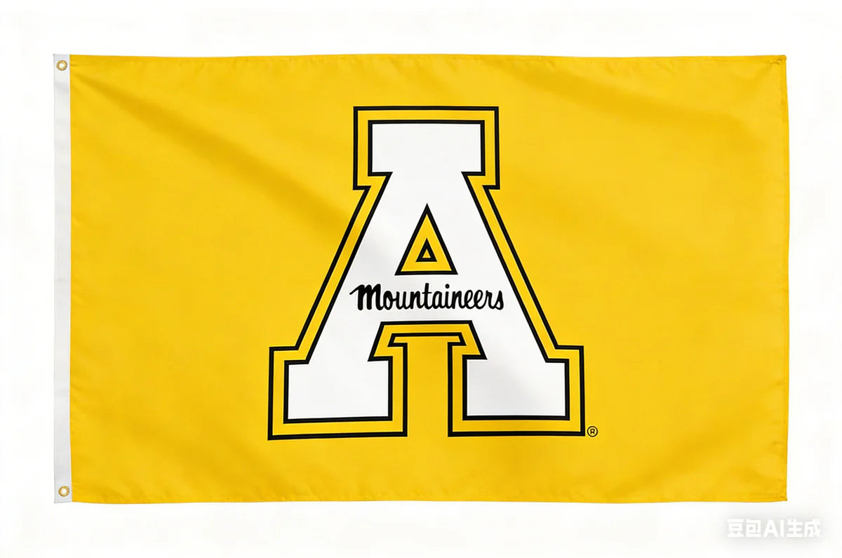 Appalachian State Mountaineers ASU Flag-3x5ft NCAA APP State Banner-100% polyester-Black