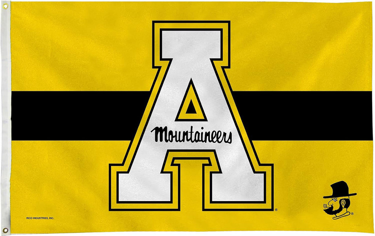 Appalachian State Mountaineers ASU Flag-3x5ft NCAA APP State Banner-100% polyester-Black