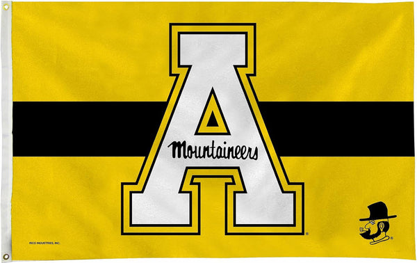 Appalachian State Mountaineers ASU Flag-3x5ft NCAA APP State Banner-100% polyester-Black