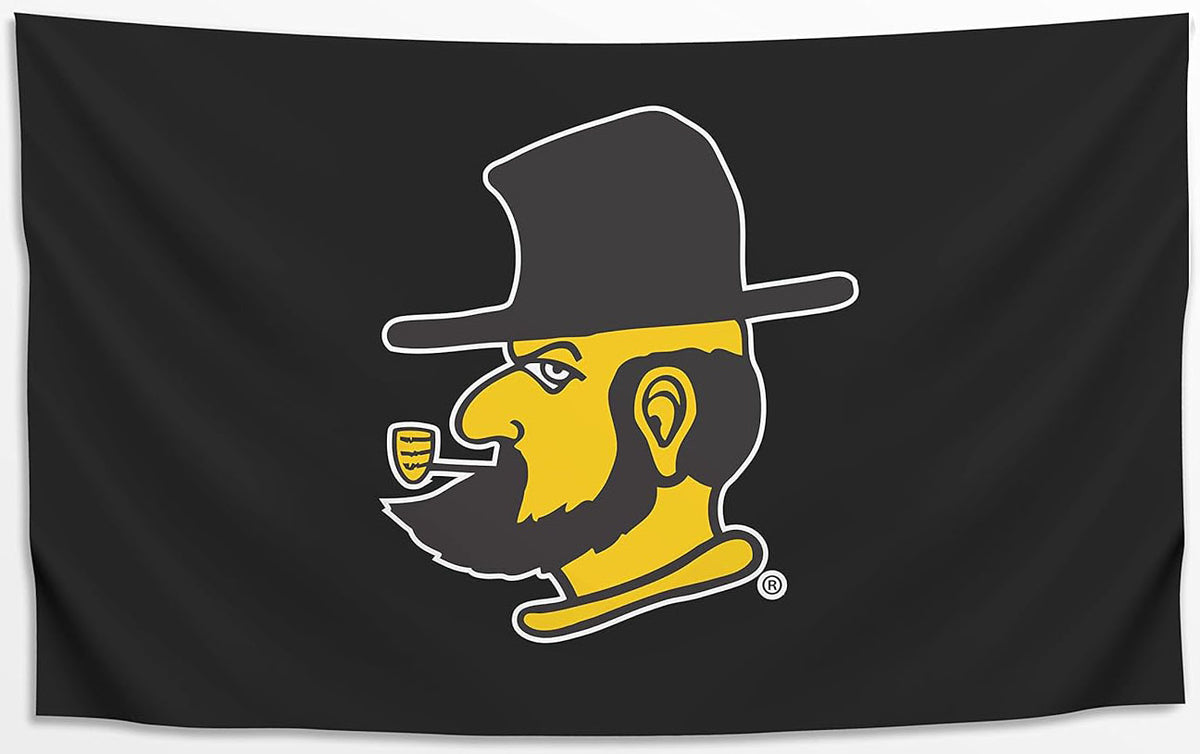 Appalachian State Mountaineers ASU Flag-3x5ft NCAA APP State Banner-100% polyester-Black