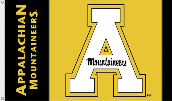 Appalachian State Mountaineers ASU Flag-3x5ft NCAA APP State Banner-100% polyester-Black
