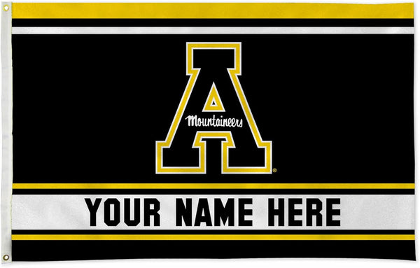 Appalachian State Mountaineers ASU Flag-3x5ft NCAA APP State Banner-100% polyester-Black