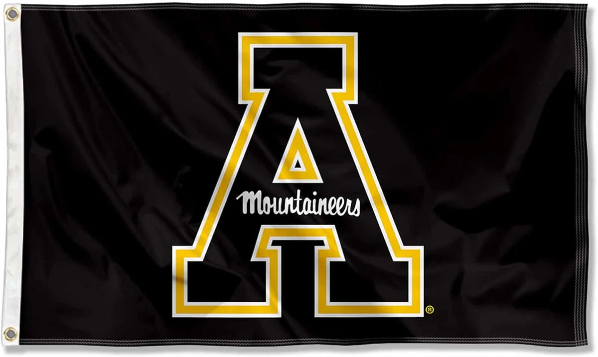 Appalachian State Mountaineers ASU Flag-3x5ft NCAA APP State Banner-100% polyester-Black
