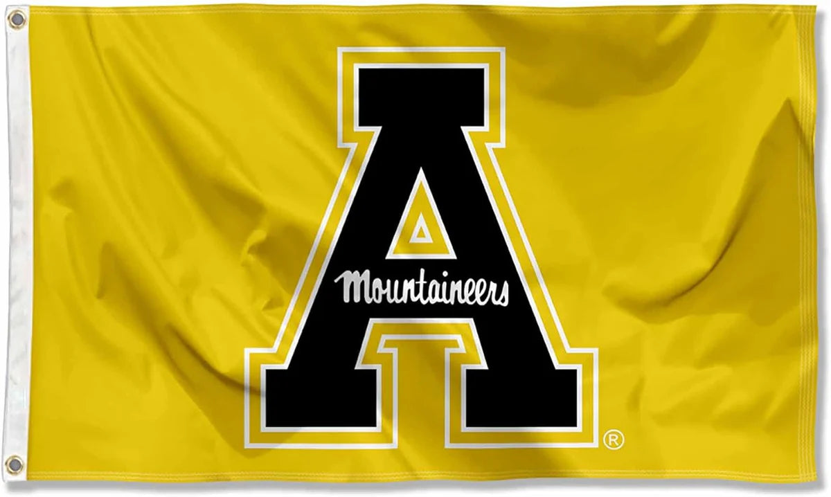 Appalachian State Mountaineers ASU Flag-3x5ft NCAA APP State Banner-100% polyester-Black