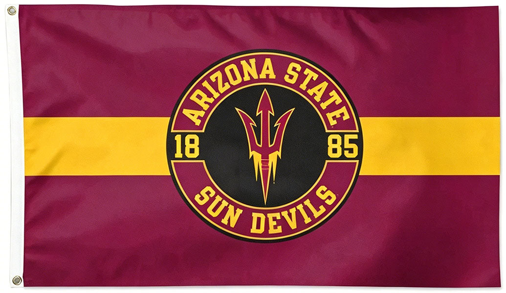 Arizona State Sun Devils Flag-NCAA Arizona State University ASU Flag- 100% Polyester- One sided / Double sided