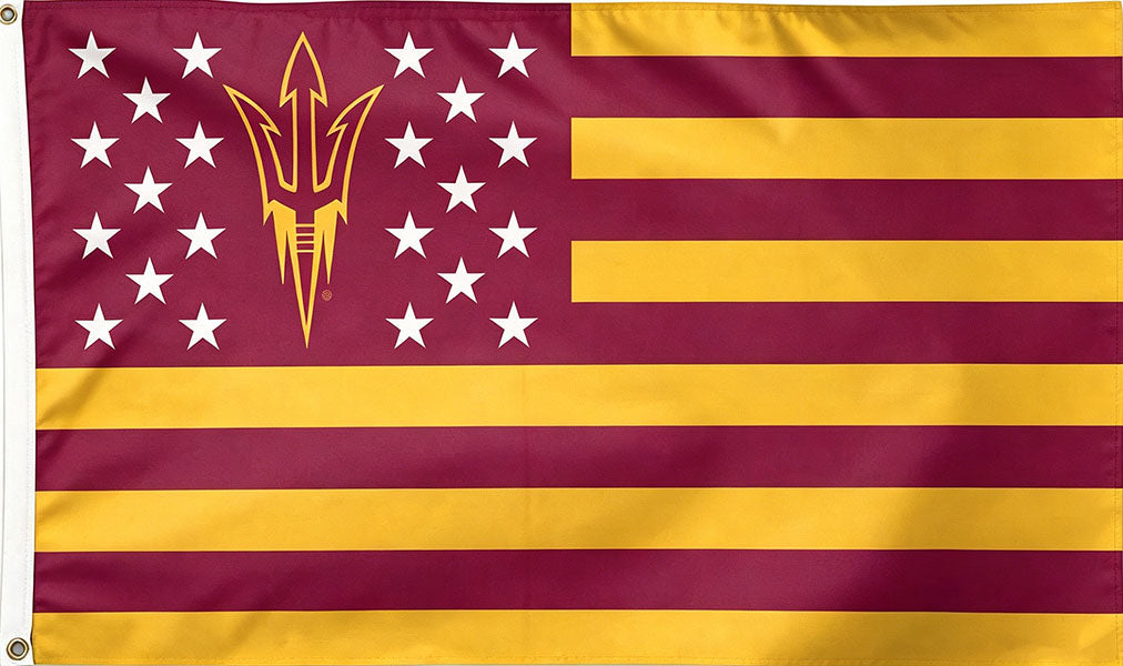 Arizona State Sun Devils Flag-NCAA Arizona State University ASU Flag- 100% Polyester- One sided / Double sided