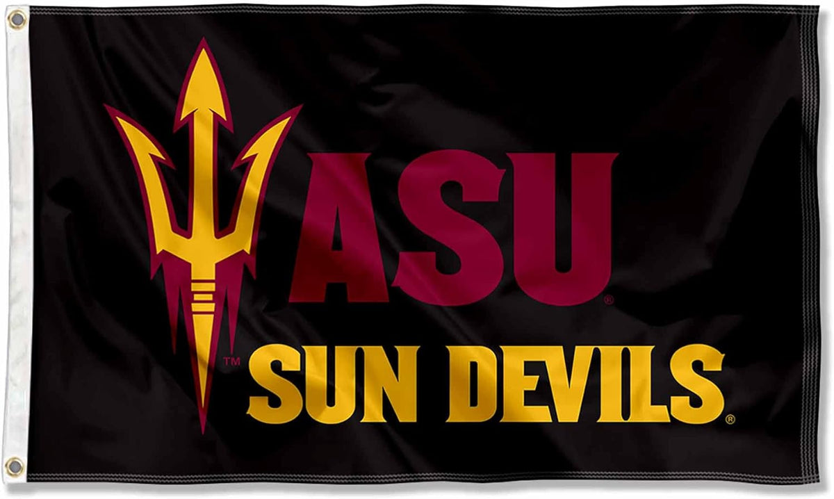 Arizona State Sun Devils Flag-NCAA Arizona State University ASU Flag- 100% Polyester- One sided / Double sided