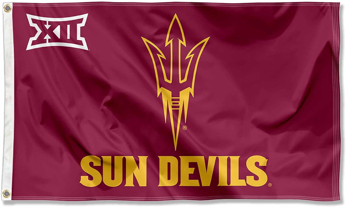 Arizona State Sun Devils Flag-NCAA Arizona State University ASU Flag- 100% Polyester- One sided / Double sided