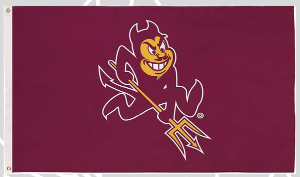 Arizona State Sun Devils Flag-NCAA Arizona State University ASU Flag- 100% Polyester- One sided / Double sided