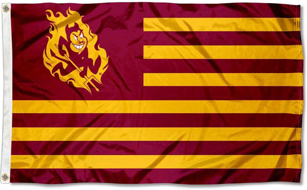 Arizona State Sun Devils Flag-NCAA Arizona State University ASU Flag- 100% Polyester- One sided / Double sided