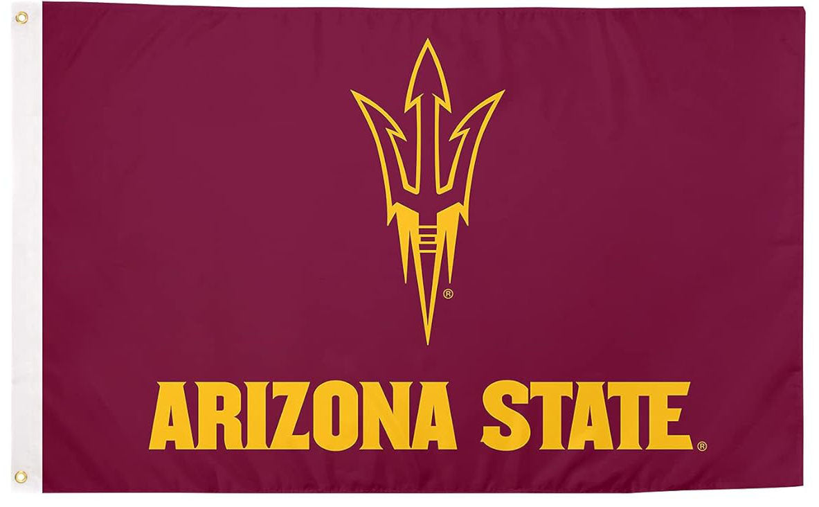 Arizona State Sun Devils Flag-NCAA Arizona State University ASU Flag- 100% Polyester- One sided / Double sided