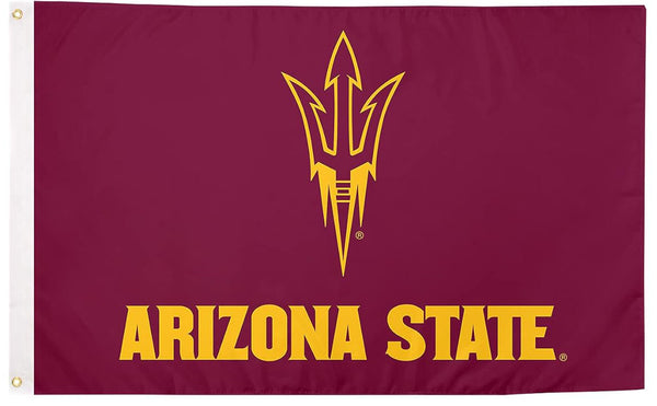 Arizona State Sun Devils Flag-NCAA Arizona State University ASU Flag- 100% Polyester- One sided / Double sided