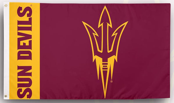 Arizona State Sun Devils Flag-NCAA Arizona State University ASU Flag- 100% Polyester- One sided / Double sided