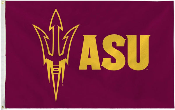 Arizona State Sun Devils Flag-NCAA Arizona State University ASU Flag- 100% Polyester- One sided / Double sided