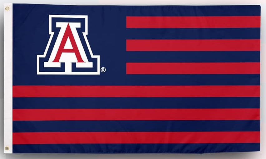 Arizona Wildcats Flag -NCAA  University of Arizona Flag Wildcats UA Bear Down Banners 100% Polyester- One sided / Double sided