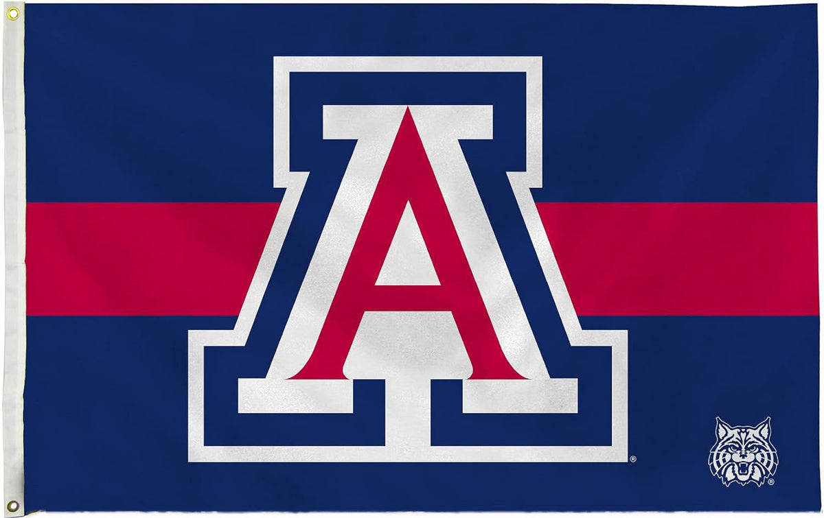 Arizona Wildcats Flag -NCAA  University of Arizona Flag Wildcats UA Bear Down Banners 100% Polyester- One sided / Double sided