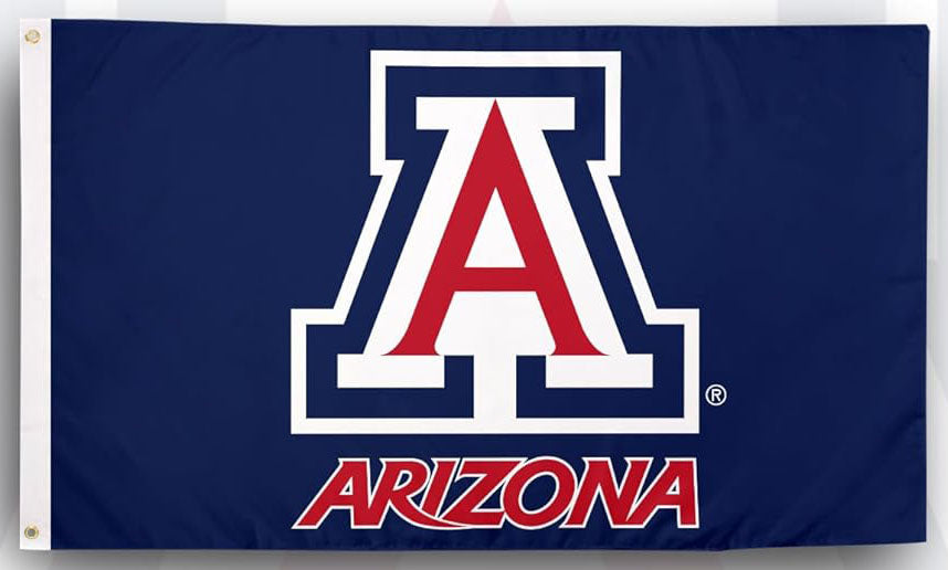 Arizona Wildcats Flag -NCAA  University of Arizona Flag Wildcats UA Bear Down Banners 100% Polyester- One sided / Double sided