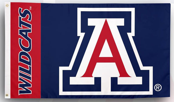 Arizona Wildcats Flag -NCAA  University of Arizona Flag Wildcats UA Bear Down Banners 100% Polyester- One sided / Double sided