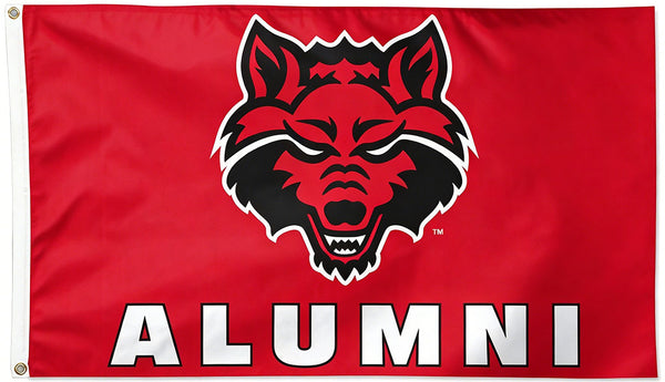 Arkansas State Red Wolves Flag - 3x5 ft -NCAA University Flag-100% Polyester- One sided / Double sided