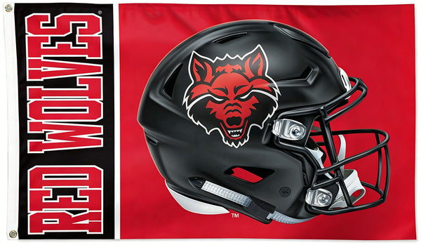 Arkansas State Red Wolves Flag - 3x5 ft -NCAA University Flag-100% Polyester- One sided / Double sided