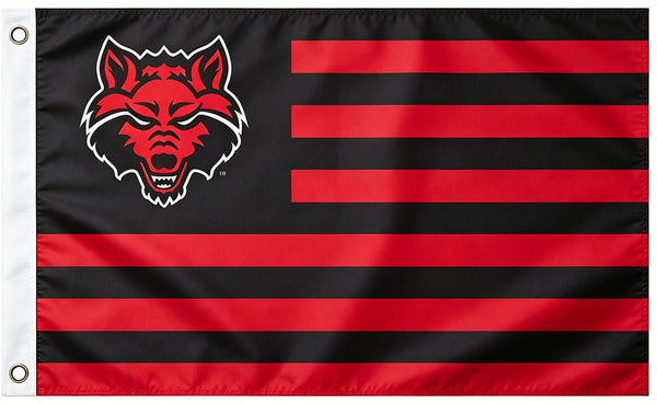Arkansas State Red Wolves Flag - 3x5 ft -NCAA University Flag-100% Polyester- One sided / Double sided