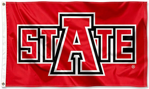 Arkansas State Red Wolves Flag - 3x5 ft -NCAA University Flag-100% Polyester- One sided / Double sided