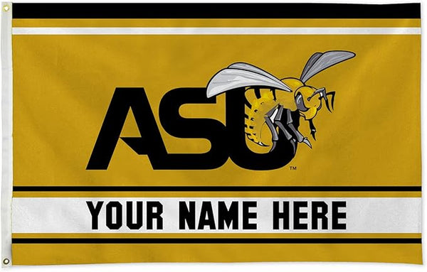 Alabama State University ASU Flag-Alabama State Hornets Flag -3x5 ft ASU Flag Banner -100% Polyester One sided / Double sided