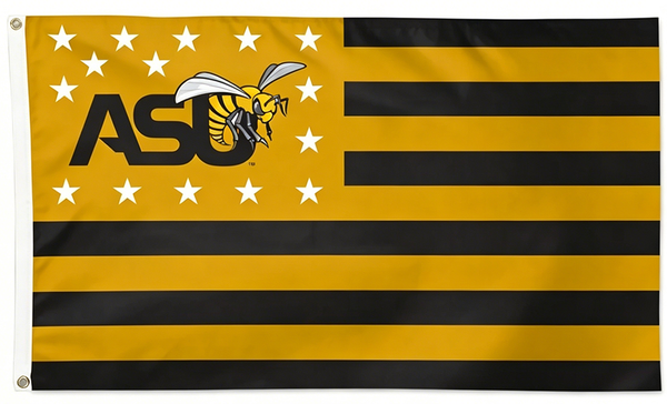Alabama State University ASU Flag-Alabama State Hornets Flag -3x5 ft ASU Flag Banner -100% Polyester One sided / Double sided