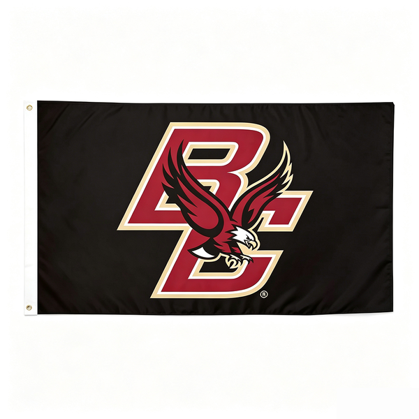 Boston College Eagles Flag -- Boston College University 3x5 ft Banner  -100% polyester-2 Metal Grommets-One sided /Two sided