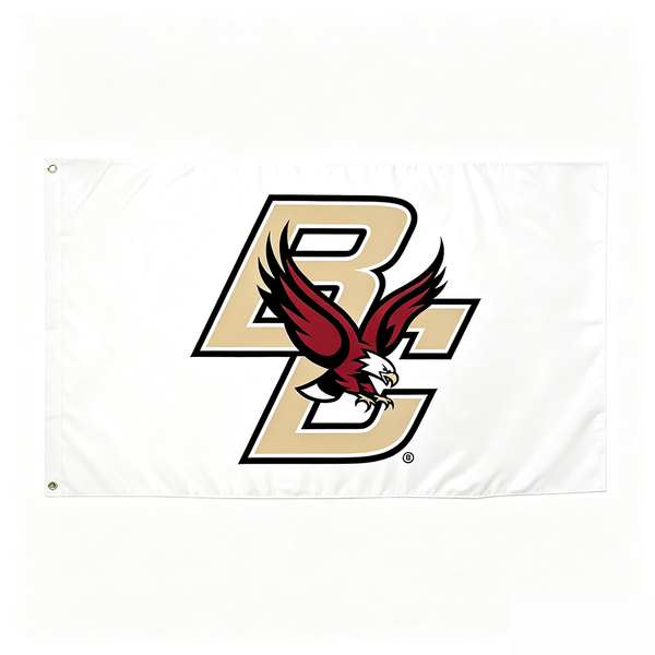 Boston College Eagles Flag -- Boston College University 3x5 ft Banner  -100% polyester-2 Metal Grommets-One sided /Two sided