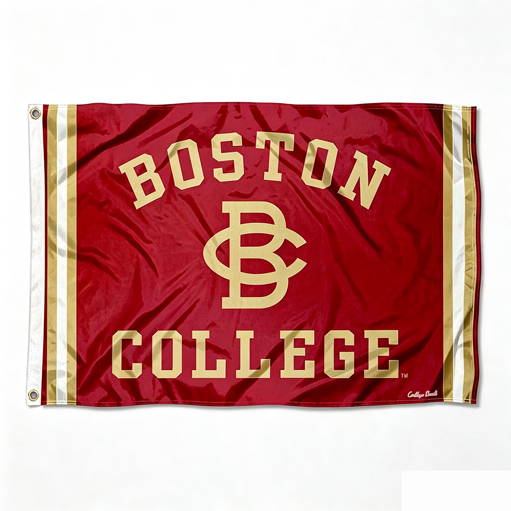 Boston College Eagles Flag -- Boston College University 3x5 ft Banner  -100% polyester-2 Metal Grommets-One sided /Two sided