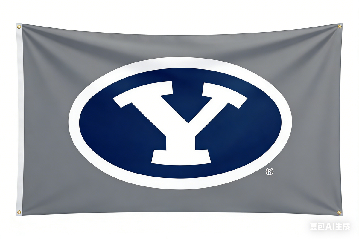 BYU flag, NCAA Brigham Young Cougars University Banner 100% polyester flag,3x5 FT