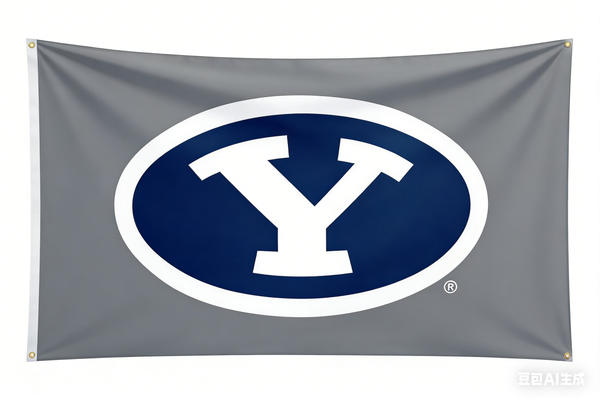 BYU flag, NCAA Brigham Young Cougars University Banner 100% polyester flag,3x5 FT