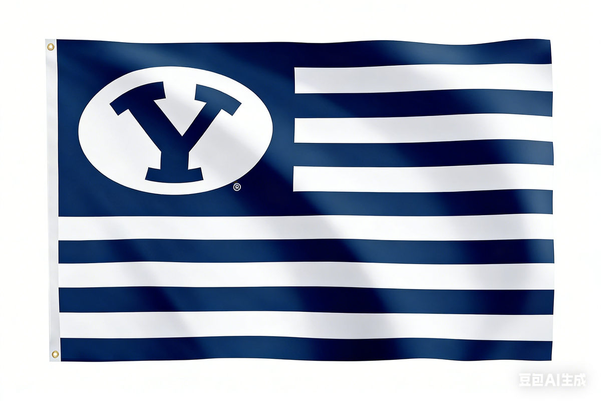 BYU flag, NCAA Brigham Young Cougars University Banner 100% polyester flag,3x5 FT
