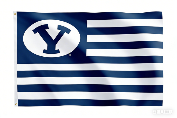 BYU flag, NCAA Brigham Young Cougars University Banner 100% polyester flag,3x5 FT
