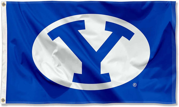 BYU flag, NCAA Brigham Young Cougars University Banner 100% polyester flag,3x5 FT