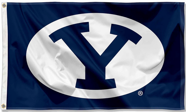 BYU flag, NCAA Brigham Young Cougars University Banner 100% polyester flag,3x5 FT