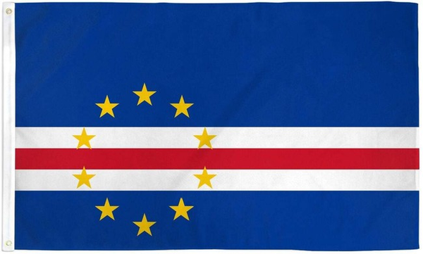 Cape Verde Republic of Cabo Verde Flag -3x5 ft Cape Verde -100% polyester-2 Metal Grommets-One sided /Two sided