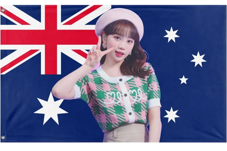 Custom Chaewon Flag -3x5 ft  Banner-100% polyester-2 Metal Grommets-One sided /Two sided