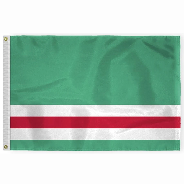 Chechen Republic of Ichkeria Flag -3x5 ft -100% polyester-2 Metal Grommets-One sided /Two sided