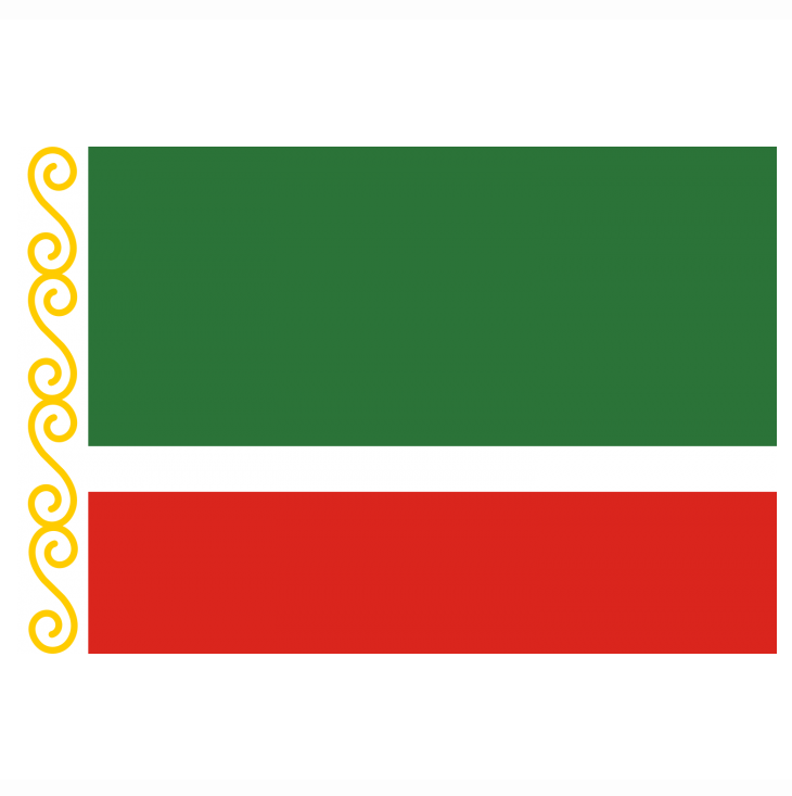 Chechen Republic of Ichkeria Flag -3x5 ft -100% polyester-2 Metal Grommets-One sided /Two sided