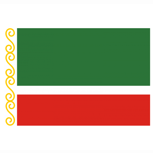 Chechen Republic of Ichkeria Flag -3x5 ft -100% polyester-2 Metal Grommets-One sided /Two sided