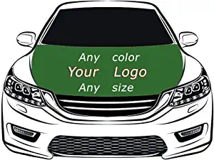 Custom Car Hood Cover Flag ,Engine Banner,your color,your logo,your size,100% Polyester Elastic Fabrics Can be Washed - flagsshop