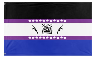 Magnum Flag -3x5 ft -100% polyester-2 Metal Grommets-One sided /Two sided