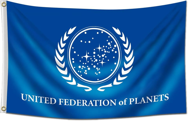 Star Trak Flag-3x5FT United Federation Banner -100% polyester - flagsshop