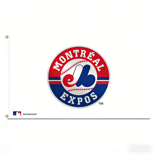 Montreal Expos MLB Throwback Flag -3x5 FT-100% polyester Banner