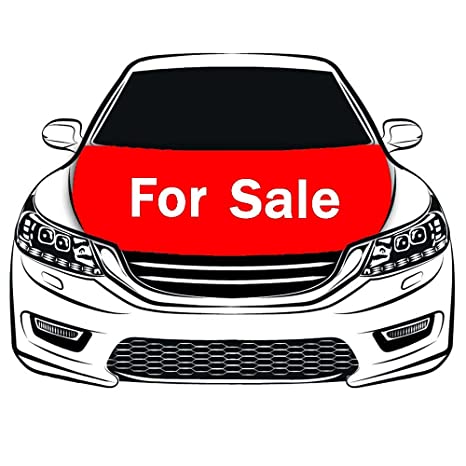 Red For Sale Car Hood Cover Flag , Engine Banner Flag Red For Sale,3.3X5ft/6X7FT,100% Polyester Elastic Fabrics Can be Washed