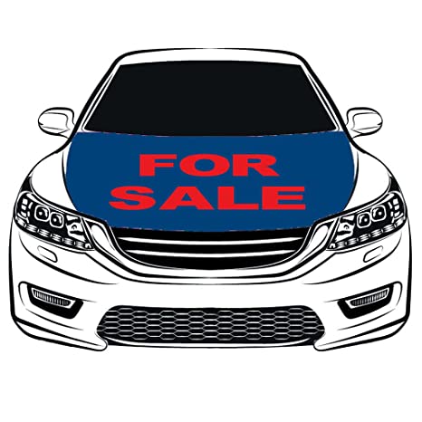 Red For Sale Car Hood Cover Flag , Engine Banner Flag Red For Sale,3.3X5ft/6X7FT,100% Polyester Elastic Fabrics Can be Washed