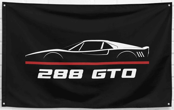 Gto Classic Flag - 1966 / 250 /288 Pontiac Gto Garage Banner - General Motor Merchandise - GM Club Apparel-100% polyester-2 Metal Grommets-One sided /Two sided